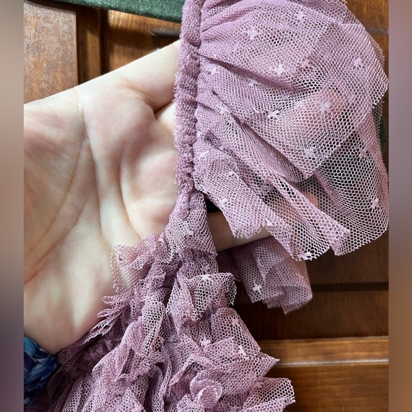 MAC DUGGAL Ruffle Cap Sleeve Embellished Tiered Gown - Picture 15 of 16